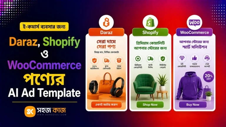 Daraz Shopify WooCommerce ad template