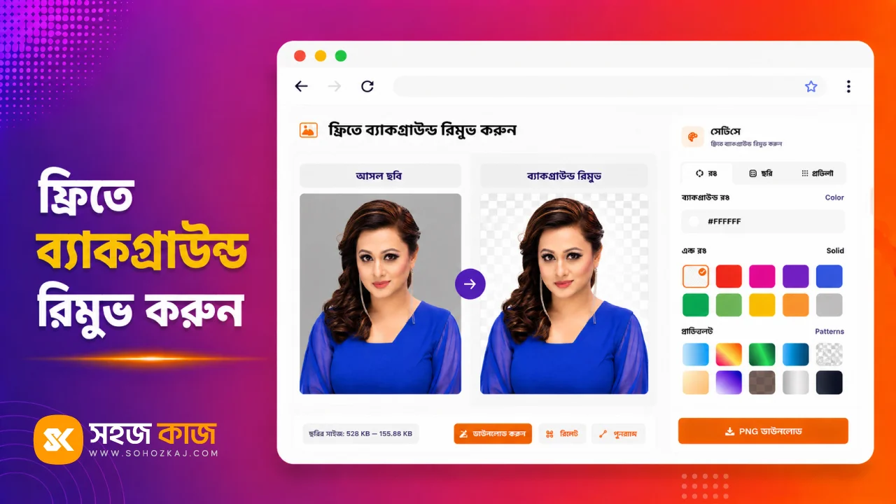 ছবির ব্যাকগ্রাউন্ড রিমুভ