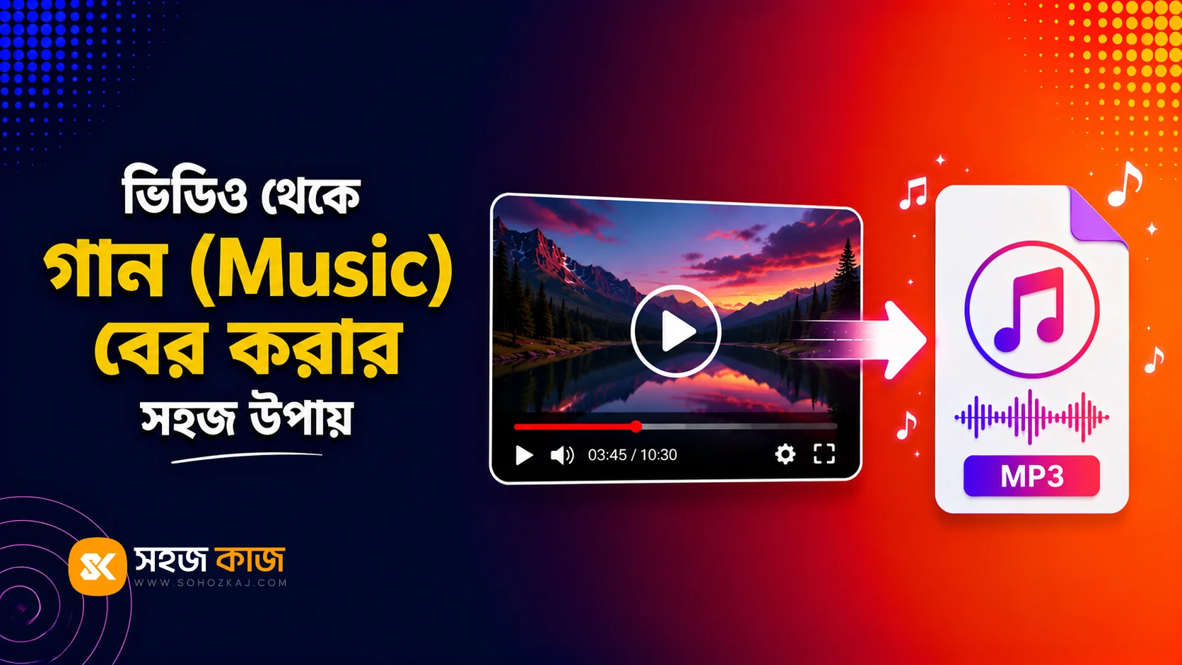 ভিডিও থেকে গান বের করা